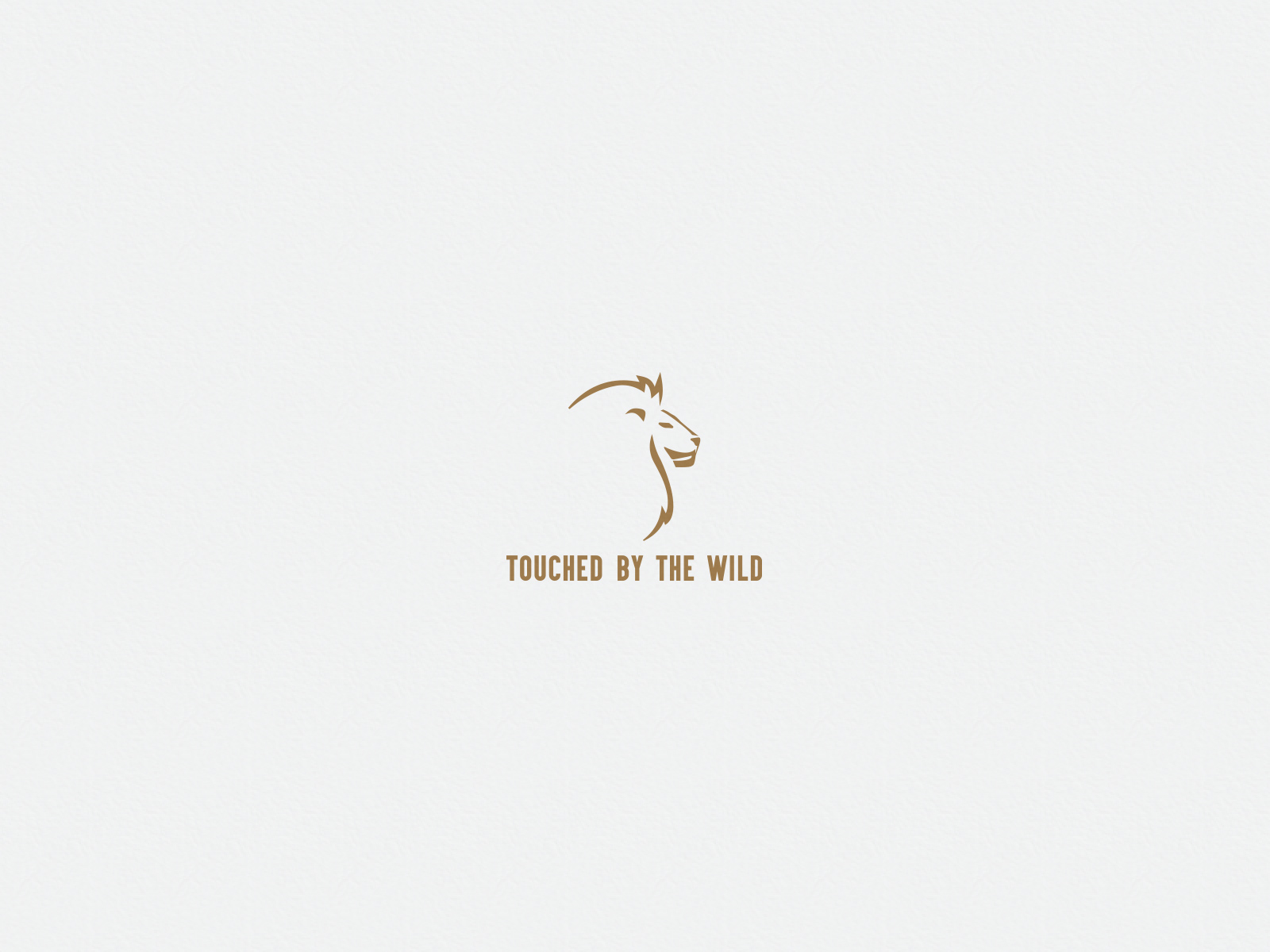 Touched By The Wild - Logo on paper texture background